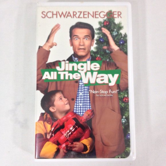 Jingle All The Way - 1996- Arnold Schwarzenegger VHS Tape Clamshell Case- Used - Picture 1 of 4